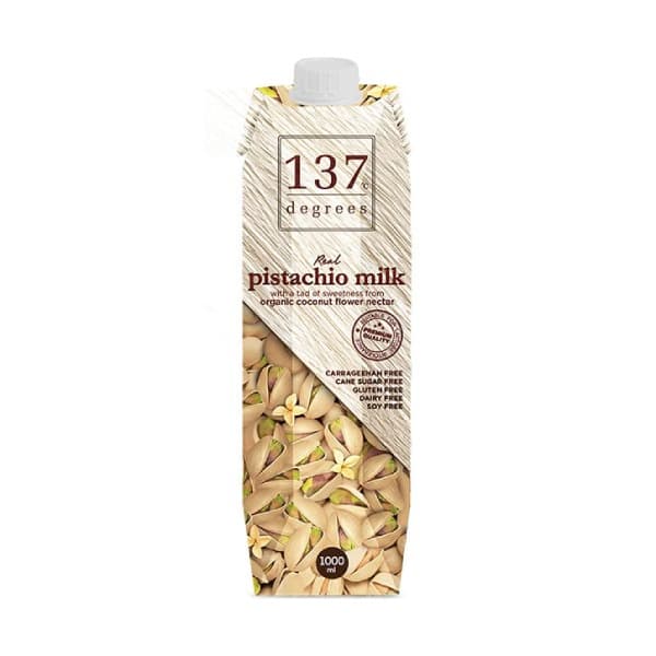 Front view of product: 137 degrees Pistachio Milk