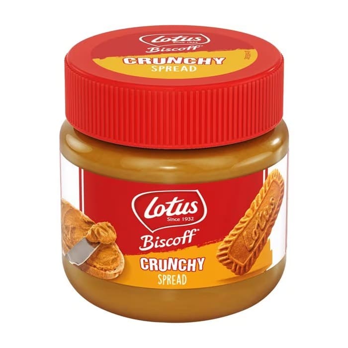 Front view of product: Lotus Biscoff Biscuit Spread Crunchy