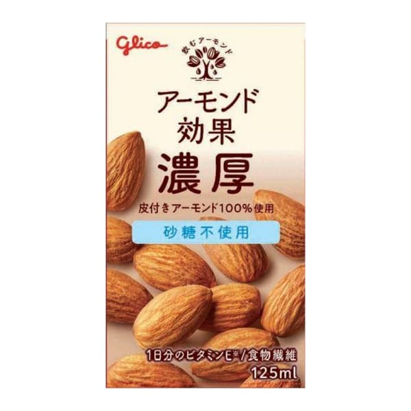 Front view of product: Glico Almond Effects – Rich, No Sugar