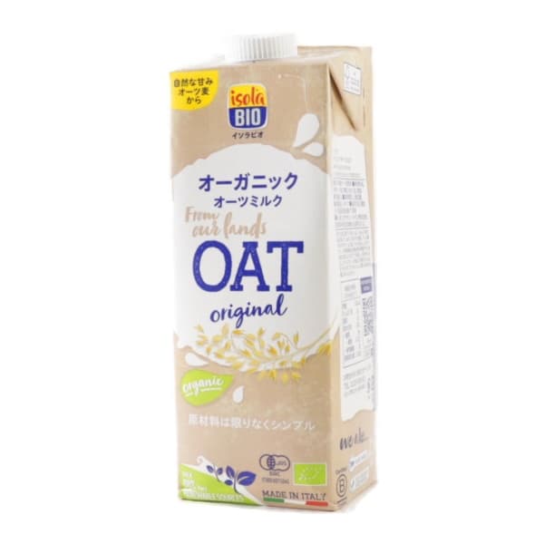 Front view of product: Isola Bio Oat Milk Original