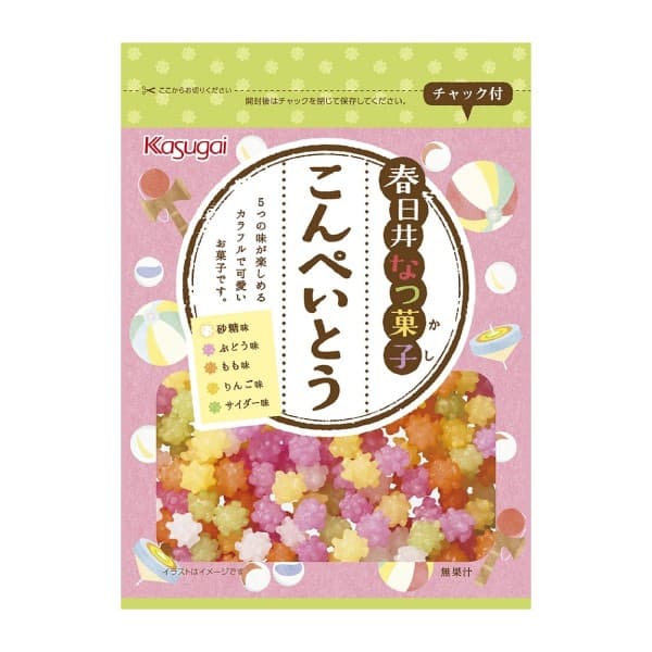 Front view of product: Kasugai Summer Konpeitō