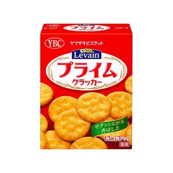 Front view of product: Levain Prime Crackers