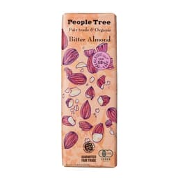 Front view of product: People Tree Fair Trade Bar Chocolate, Bitter Almond